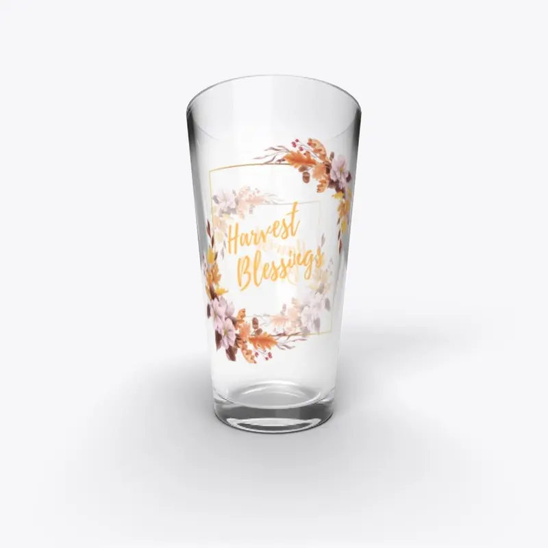 16oz-Harvest Blessings - PL- Pint Glass