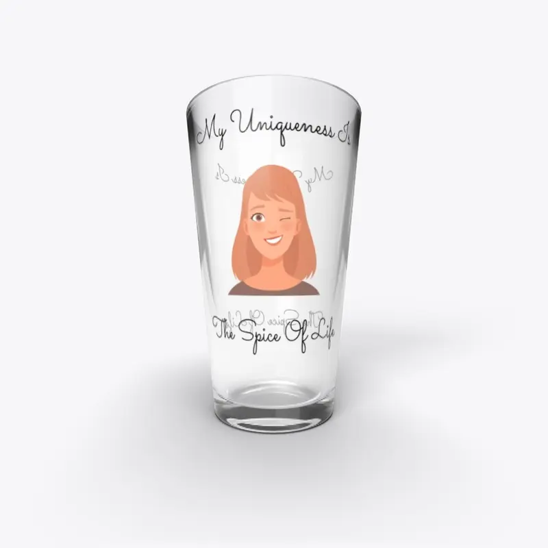 16oz- My Uniqueness-BLCW-Pint Glass