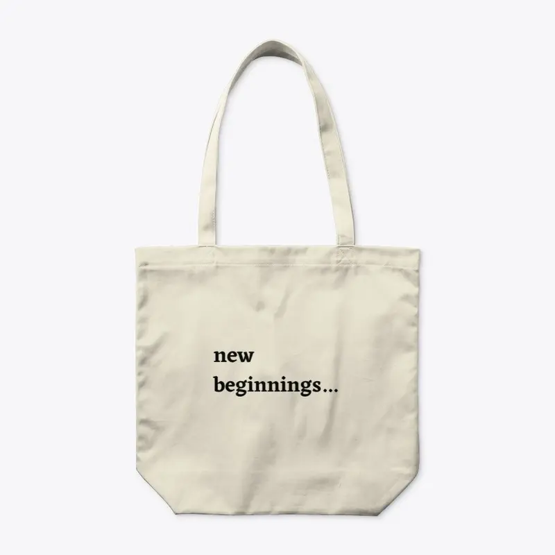 new beginnings-Tote Bag-BL-Neutral